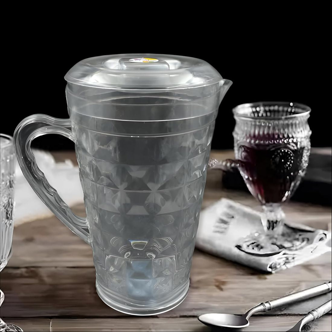Mocktail Plastic Jug, BPA-Free, Reusable, For Home And Restaurants