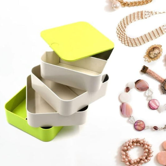Rotating 4-Layer Jewellery Box for Convenient Storage